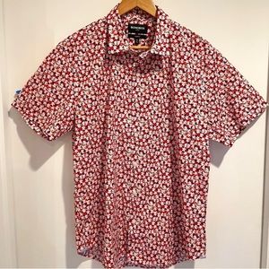 Bonobos Tailored Fit Riviera Short Sleeve Shirt XL Men's Button Down EUC